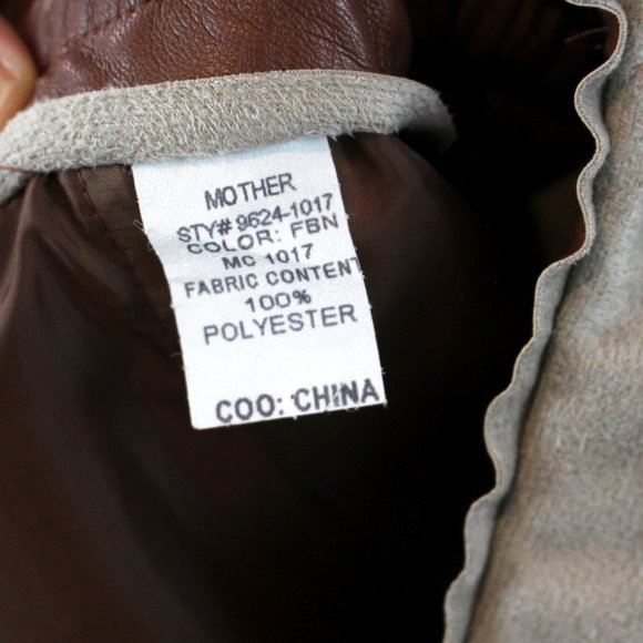 Mother Landside Hover Brown Faux Leather One Shoulder Belted Straight Jumpsuit S - Picture 9 of 9